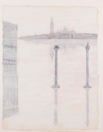 null Franco BORGA (né en 1937).
Trois vues de Venise.
Aquarelles signées en bas (infimes...