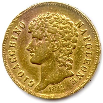 null 40 Lire or 1813. 
MURAT Joachim Napoleon Roi de Naples et Deux Siciles (1808-1815).
Poids...