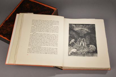 null ALIGHERI Dante, L'enfer, Paris, Éditions Jean Porson, 1950. Grand in-4, deux...
