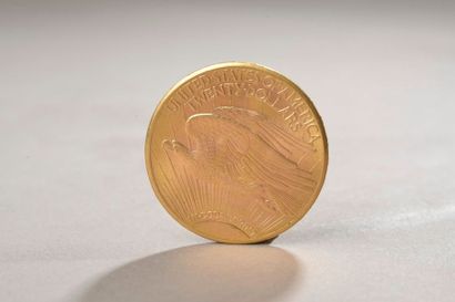 null Pièce en or de 20 dollars américain "Liberty", 1923.
Pièce conservée à la banque,...