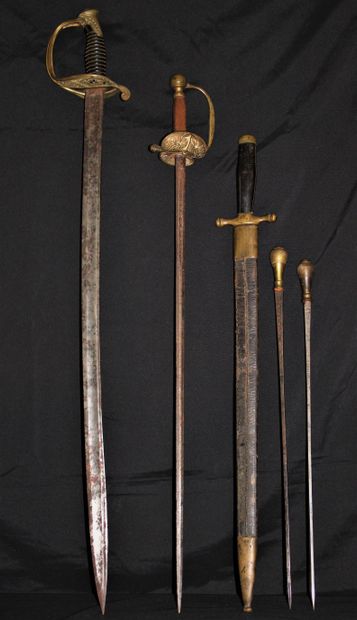  Two bayonets engraved BOLINGEN: one 53,5cm...