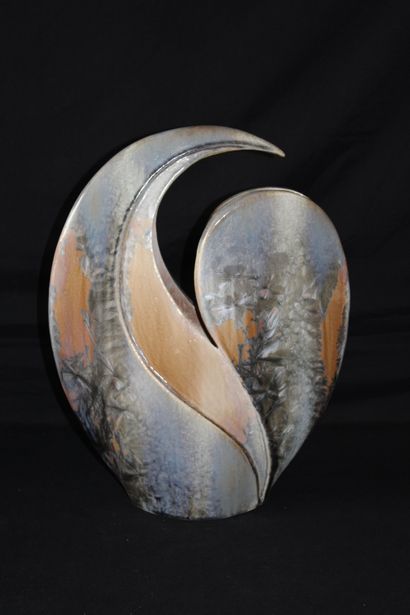 
Vase/Sculpture, signé CULIS, 1997, 42X3...