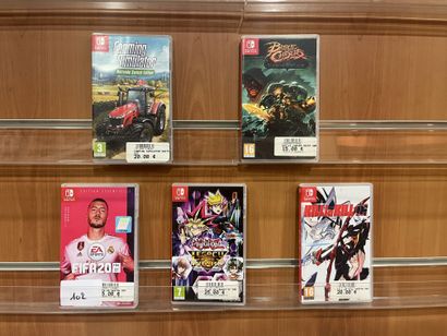 null SWITCH - LOT 4 JEUX: FIFA 20, YU-GI-OH LEGACY OF THE DUELIST, FARMING SIMULATOR,...