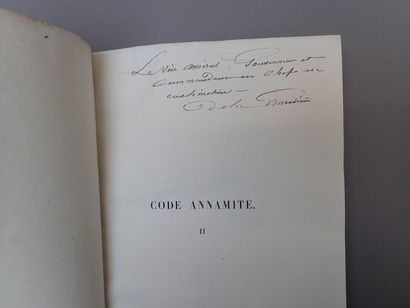 null 1865

Aubaret, G.

Code Annamite 

Lois et Règlements du Royaume d'Annam

Tome...