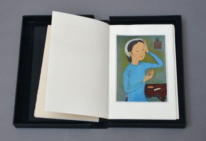null 1961. Poèmes sur soie. Huit tableaux de Mai Thu. Huit poèmes de Pham Van Ky,...