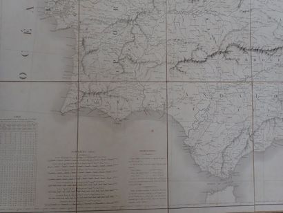 null Cartes - [Espagne]. Carte-itinéraire de l'Espagne et du Portugal dressée par...