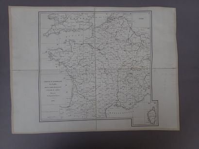Cartes - [France]. Carte de la France à l'Echelle...
