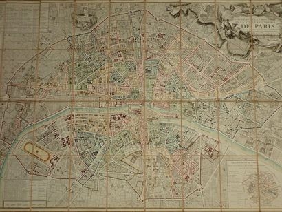 null Cartes - [Plan de Paris]. Nouveau plan routier de la Ville & Faubourgs de Paris,...