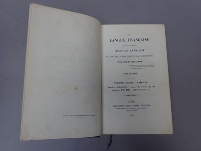 null Inde - DELATRE (Louis). La Langue française dans ses rapports avec le sanscrit...