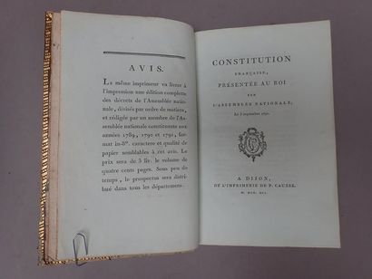 null [Constitution]. Constitution française, présentée au Roi par l'Assemblée Nationale...