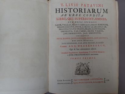null TITE-LIVE. Historiarum ab urbe condita libri Leide et Amsterdam, Luchtmans et...