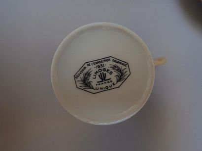 null 1931. Groupement des Fabricants de porcelaines de Limoges. Exposition coloniale...