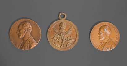 null Médailles commémorative.

Médaille en bronze par J.C. Chaplain, 1888, de l'élection...