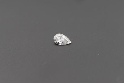 Diamond, pear cut, 1.04 carat, E color, SI...