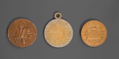 null Médailles commémorative.

Médaille en bronze par J.C. Chaplain, 1888, de l'élection...