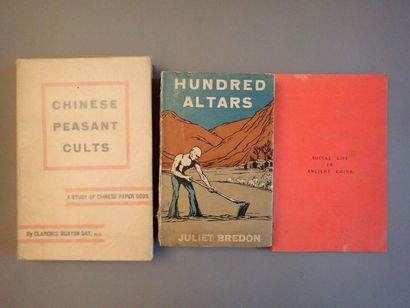 null Lot de 3 ouvrages:

BREDON (Juliet), Hundred Altars,

Shanghai, Kelly & Walsh...