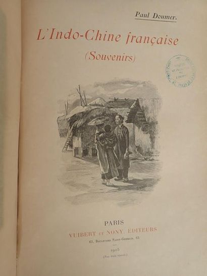 null INDOCHINE

1905. 

Paul Doumer.

L'indochine Française. 

Illustrations en noir....