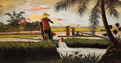 null Hoang Mai (XXe)

Ecole de Thu Dau Môt 

Travailleurs des rizières.

Panneau...