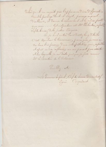 null 1867

Copie d'une lettre adressée par M. Le Procureur Impérial, chef du service...