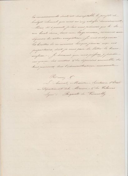 null 1867

Set of handwritten documents between Admiral de la Grandière, governor...