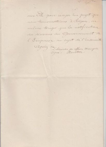 null 1867

Set of handwritten documents between Admiral de la Grandière, governor...