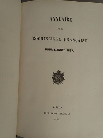 null 1867

Annuaire de la Cochinchine française. Année 1867. 

Saïgon. Imprimerie...