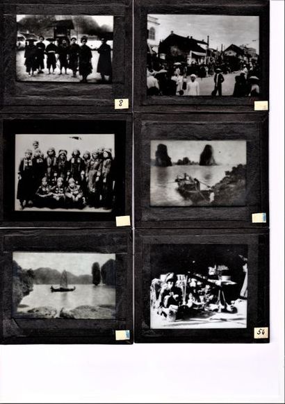 null 1922

95 glass plates and 60 stereoscopic plates of Tonkin made by a private...