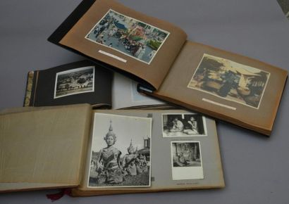 null 1950. Indochina, c. 1950.

Set of three albums, about 280 photographs in various...