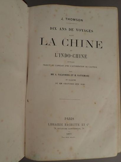 null 1877

John THOMSON 

Dix ans de voyages dans la Chine et l'Indo-Chine.

Paris,...