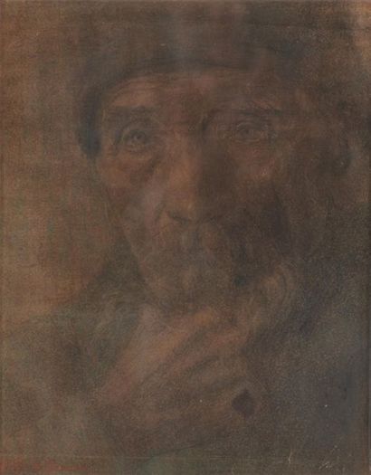 Pierre PUVIS DE CHAVANNES (1824-1898). Portrait...