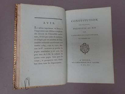 null [Constitution]. French Constitution, presented to the King by the National Assembly...