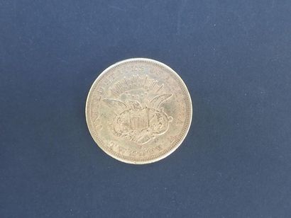 null États-Unis. Une pièce de 20 dollars or, type tête de Liberté, 1864.

Poids :...