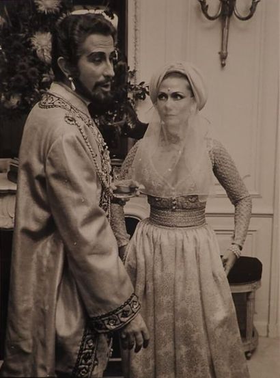 null Marcel et Hélène Rochas un couple en vue, réunion de photographies en noir et...