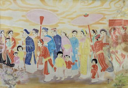 null Lê Van Binh (XXe)

Ecole des Beaux-Arts du Viêt Nam.

La procession.

Peinture...