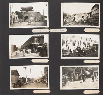 null 1936 - 1938

China campaign.

Italian style photographic album bound in carved...