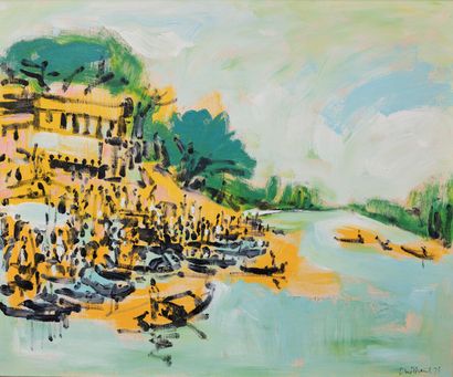  Duy Thanh (1931-2019)

Elève de Luong Xuan Nhi

La procession au bord du fleuve.

Huile... Gazette Drouot