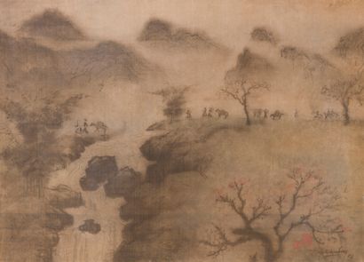 null K.P. Chuong (XXe)

Le passage de la cascade.

Peinture sur soie encadrée, signée...