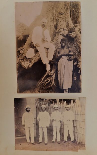 null 1895. Dahomey, c. 1895.

Oblong in-4° oblong album (23x31 cm) composed of 105...
