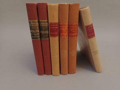 null MAUCLAIR (Camille) / BOUCHOR (J.-F.)

Set of six half-bound books on Italy,...