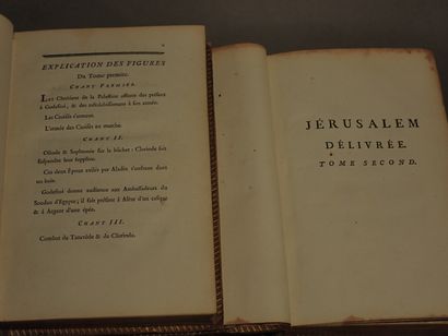 null LE TASSE (Torquato Tasso, dit). La Jérusalem délivrée. Paris, Musier fils, 1774.

2...