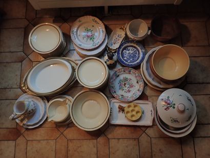 Porcelain and earthenware tableware including...
