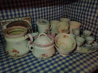 Part of various crockery and glassware. As...