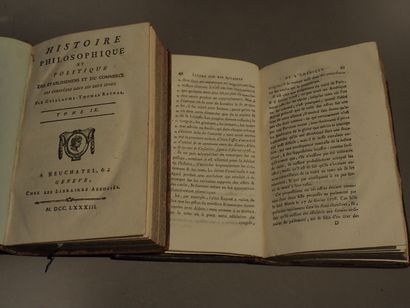 null RAYNAL (Guillaume-Thomas-François, abbé). Histoire philosophique et politique...