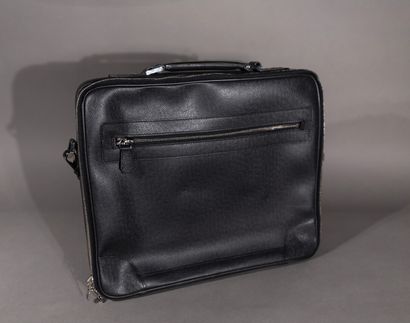 null 
Louis VUITTON. Messenger" bag in black taiga cowhide.

Height: 33 cm. Length:...