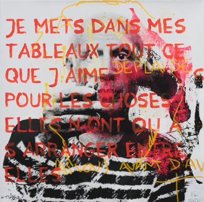 null 
Michel AJERSTEJN (1950-2017). 

Tableau hommage à Picasso. 

Photo sur toile...