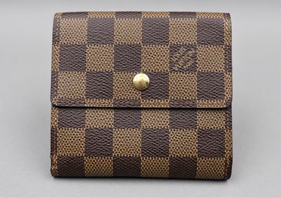 Louis VUITTON. Wallets in ebony checkerboard...