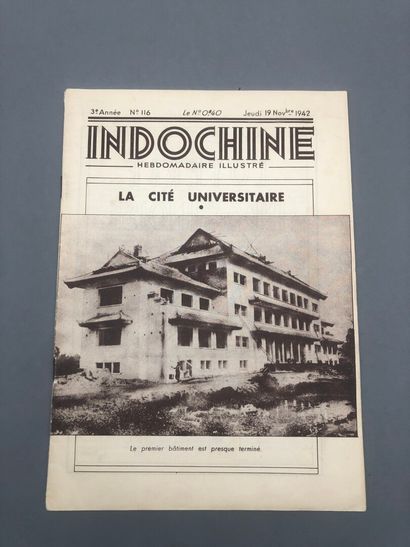 null 1942

Indochine, Hebdomadaire illustré, un ensemble 12 magazines de l'année...