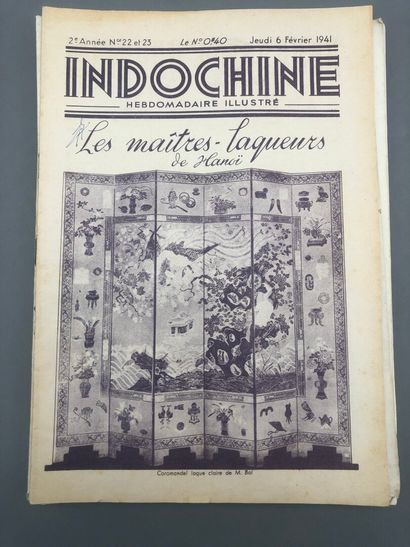 null 1941

Indochine, hebdomadaire illustré (1941-1943)

Un ensemble de 3 magazines...