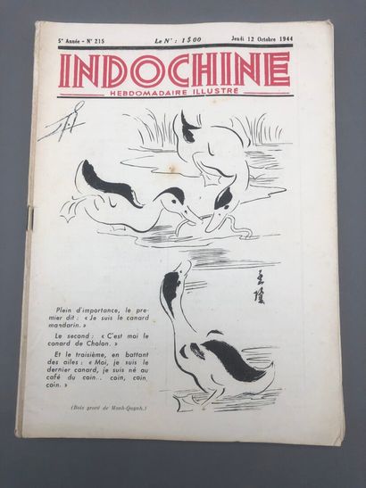 null 1941

Indochine, illustrated weekly (1941-1943)

A set of 3 richly illustrated...