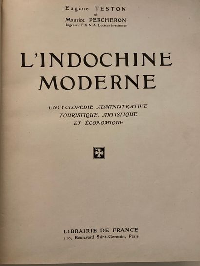 null 1929

TESTON et PERCHERON

L'Indochine moderne.

Encyclopédie administrative,...